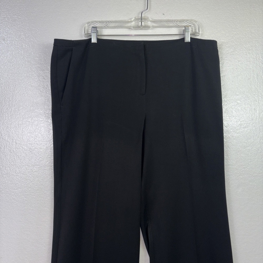 Chicos Dress Pants 3(16) Stretch Black Pockets Straight Leg Zip Straight leg
